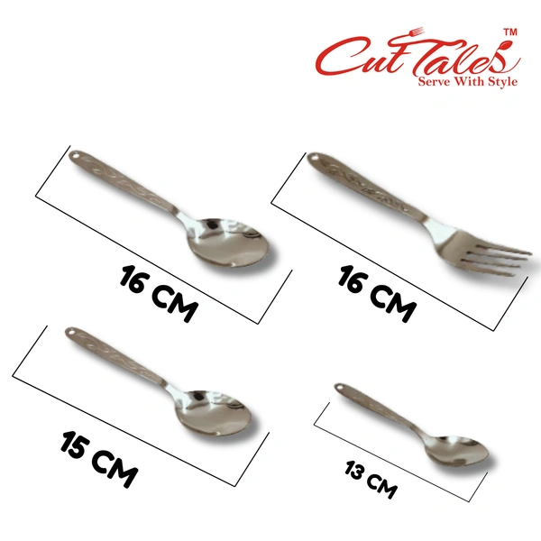 CutTales Cutlery Set Stand 24Pcs