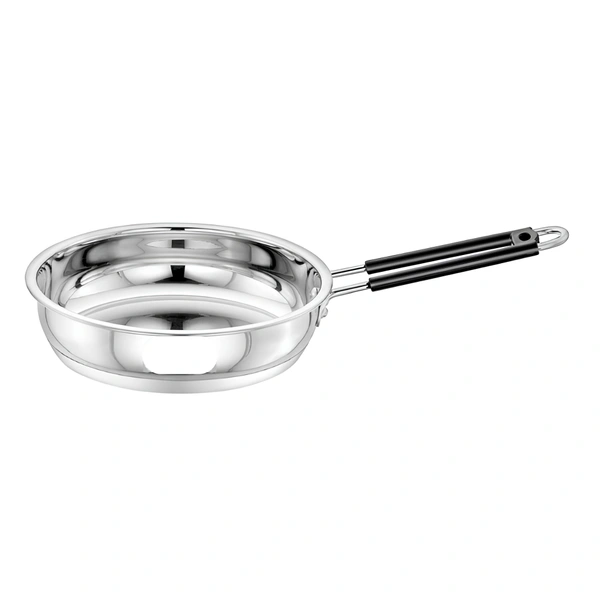 CutTales Premium Stainless Steel Fry Pan, Durable & Multi-Purpose Cookware for Everyday Cooking - Size 11