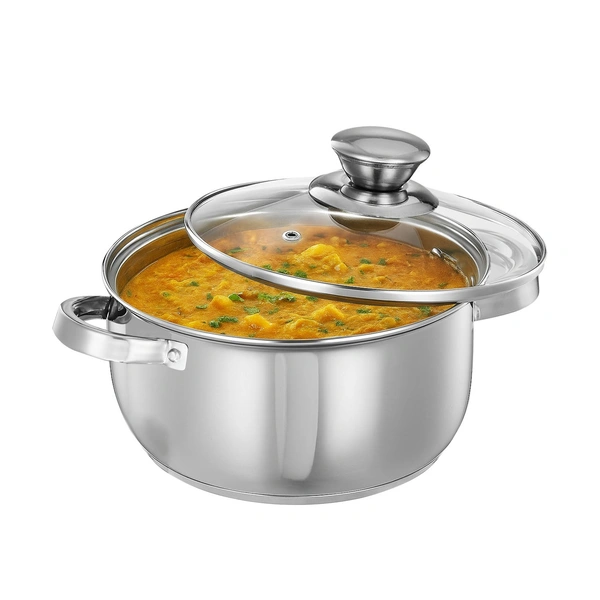 Pack Of 1, Stainless CutTales Steel DUTCH OVEN For Daily Home Use, Cooking, Serving And Much More.
