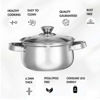 Pack Of 1, Stainless CutTales Steel DUTCH OVEN For Daily Home Use, Cooking, Serving And Much More.