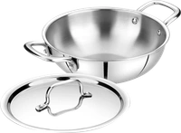 CutTales  Tri Ply Kadhai Set For Daily Use , Size- 22Cm - Size 22