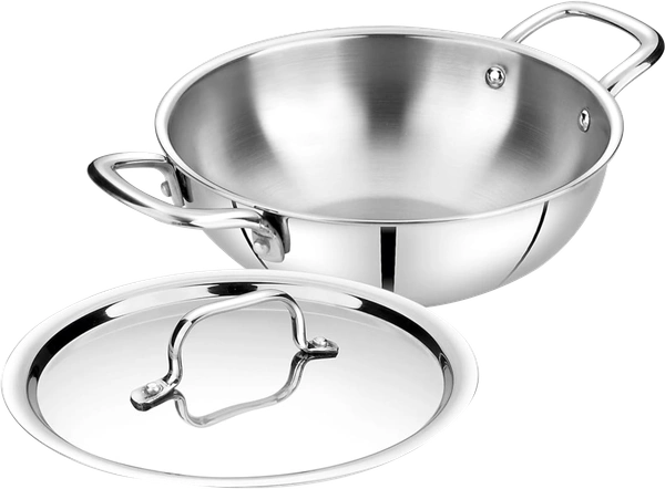 CutTales  Tri Ply Kadhai Set For Daily Use , Size- 26Cm - Size 26
