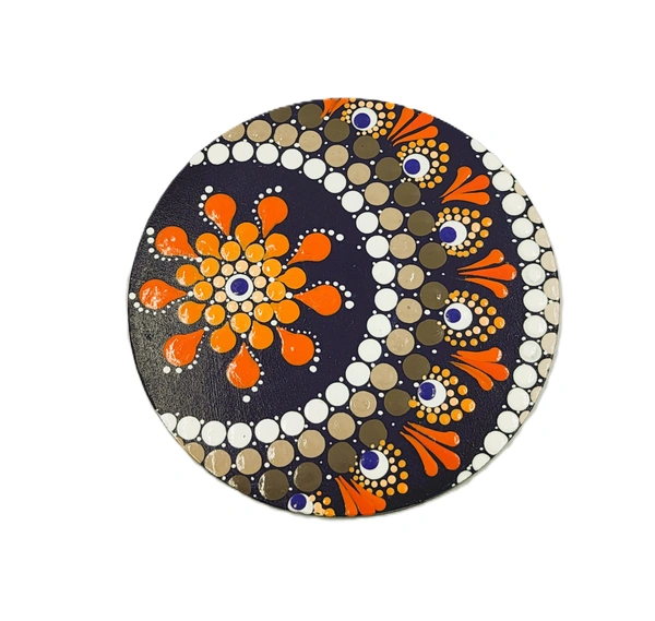 Coaster sets - Prussian Blue: "Thoughtful Impressions"