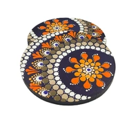 Coaster sets - Prussian Blue: "Thoughtful Impressions"