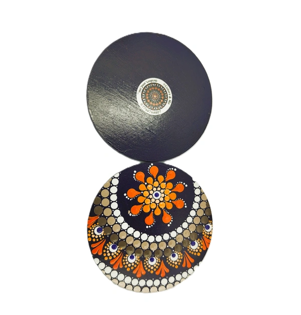 Coaster sets - Prussian Blue: "Thoughtful Impressions"