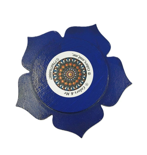 Single Tea Light Holder - Ultramarine Blue: "The Celestial Canvases"*