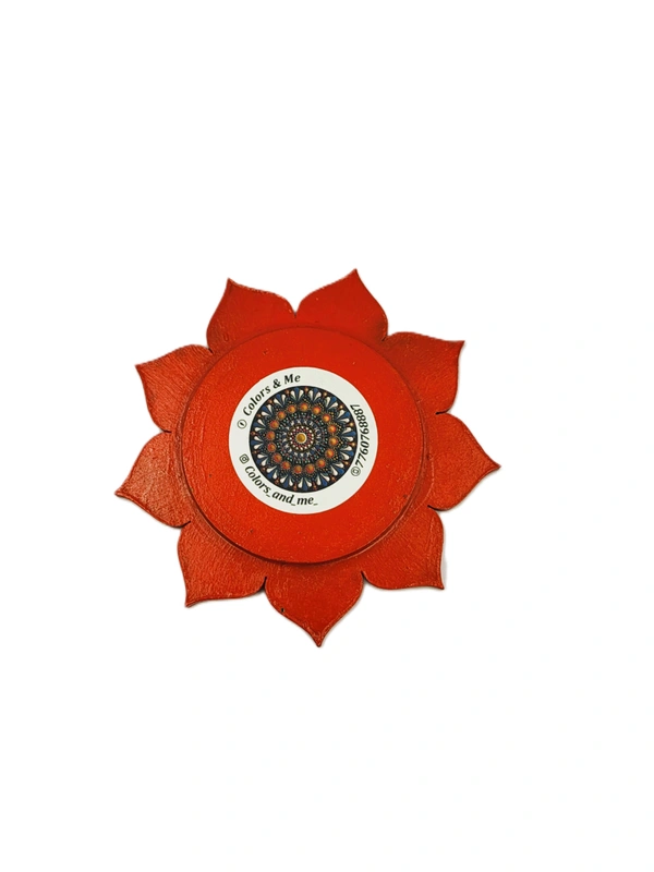 Single Tea Light Holder - Red: "The Scarlet Sentinels"*