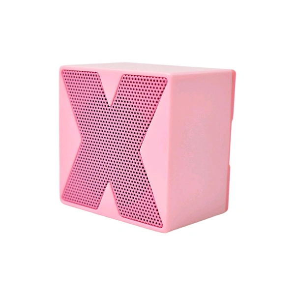 Mini Speaker Portable Wireless Speaker with Immersive Sound (1 Pc / Mix Color) - Pink Lace