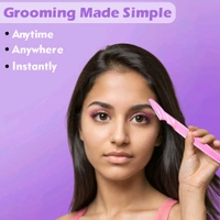 Eyebrow Painless Facial Hair Remover Razor for Face, Women and Men (3 Pack)