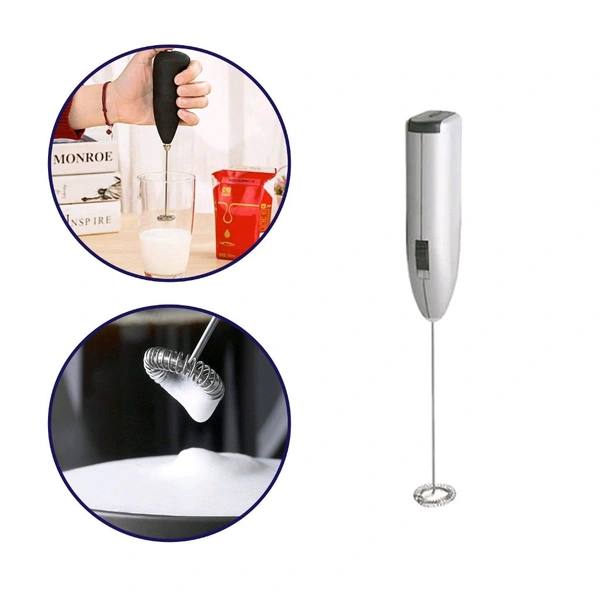 Electric Handheld Milk Wand Mixer Frother For Latte Coffee Hot Milk