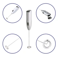 Electric Handheld Milk Wand Mixer Frother For Latte Coffee Hot Milk