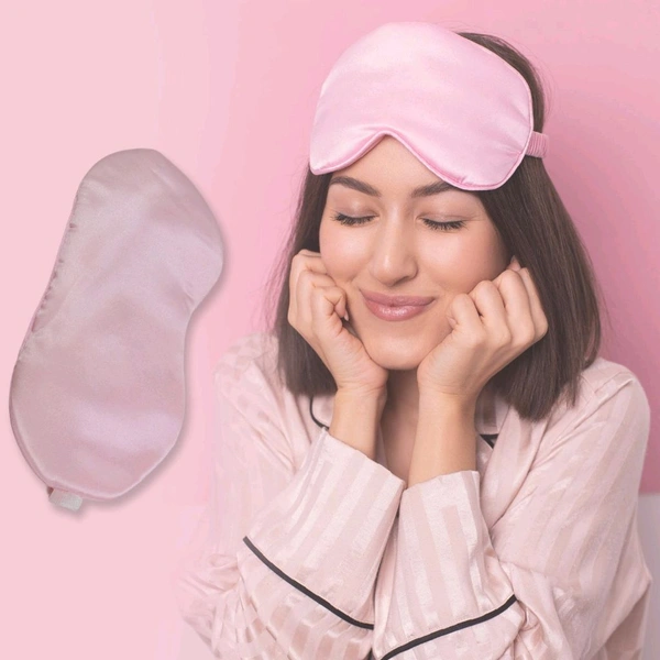 New Unisex Satin Sleep Mask – For Travel & Meditation (1pc)