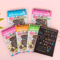 Crafts Rainbow Art Scratch Paper Book (10 Pages, Pack of 1)