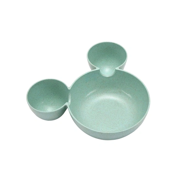 Mickey Shaped Kids / Snack Serving Sectioned Plate (1 Pc)