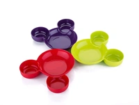 Mickey Shaped Kids / Snack Serving Sectioned Plate (1 Pc)