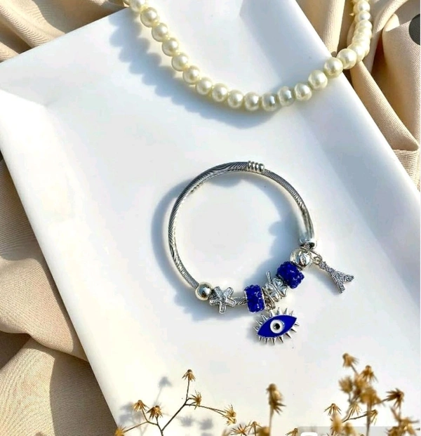 Silver Bracelet With Eye for Girls & Womens