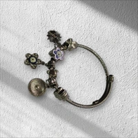 Silver Hand Bracelet with Flower for Girls & Women's (1pc)