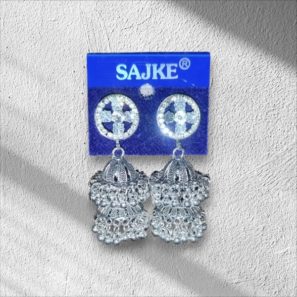 Trending Jhumki for Girls/Women's, Silver (1Pc)