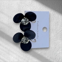Cute Flower Earrings Black Colour for Girls & Women's