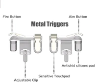 Action Game | Free Fire | PUB-G Metal Trigger – Game Controller – Pair
