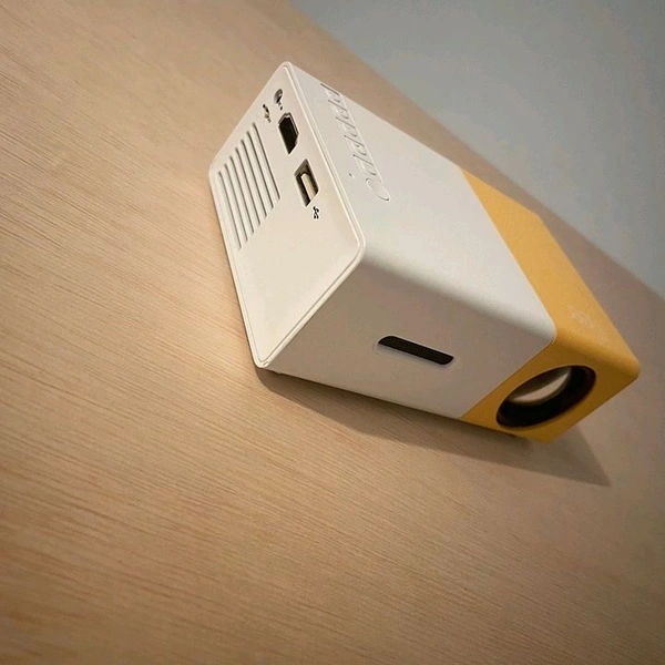 LED Projector - Mini, Portable Yellow/White