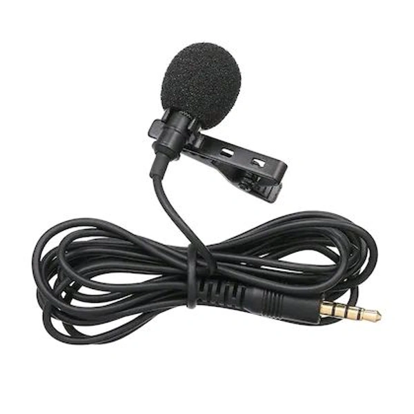 Collar Mic for YouTube/Instagram Grade Lavalier Microphone Omnidirectional with Easy Clip 3.5mm jack