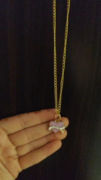 Heart Love Necklace - Pink Lace