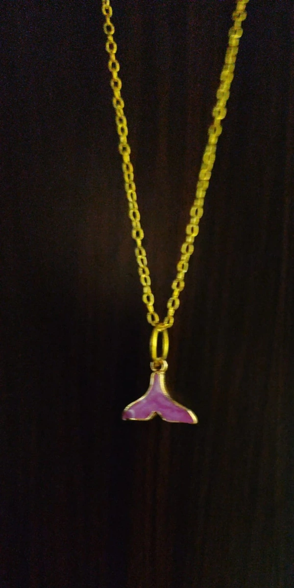 Purple Mermaid Necklace - Pink Flamingo