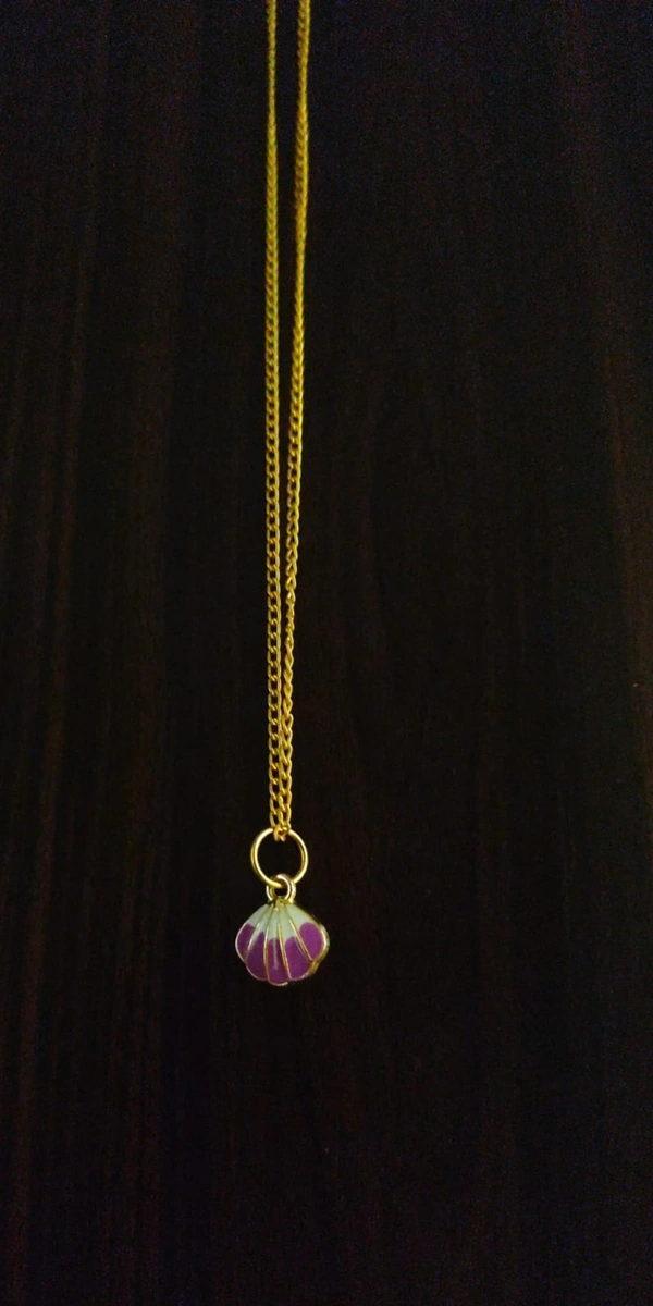 Purple Shell Necklace