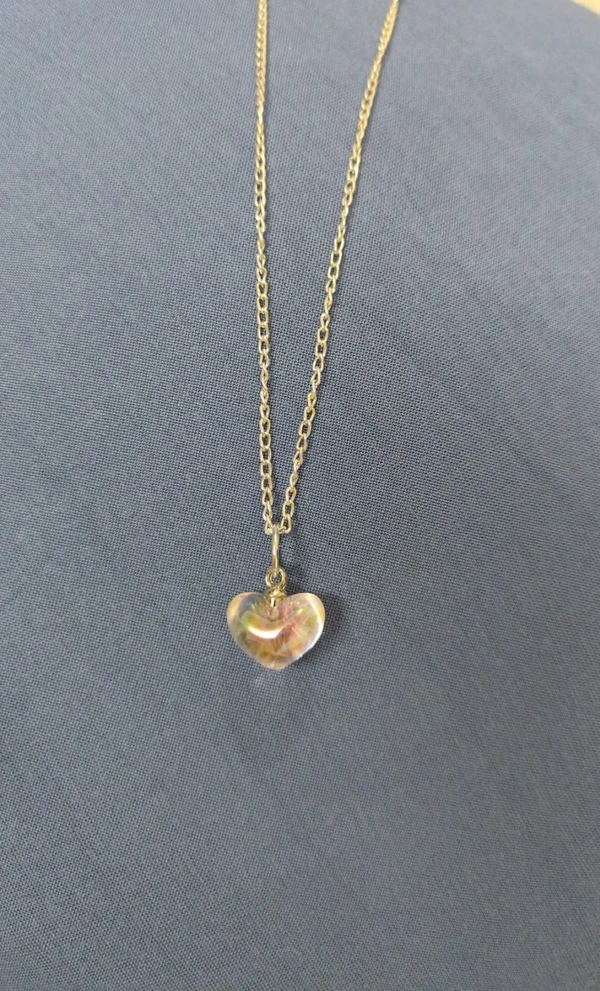 Clear Heart Necklace 