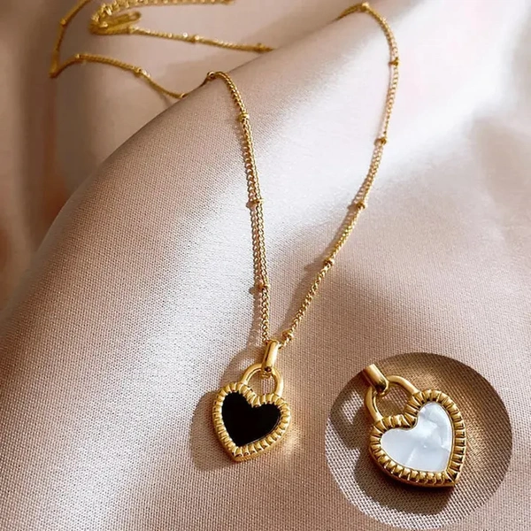 Double Sided Heart Locket Anti Tarnish