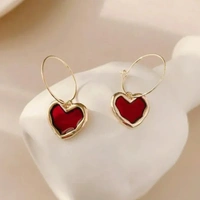 Red Heart Earrings