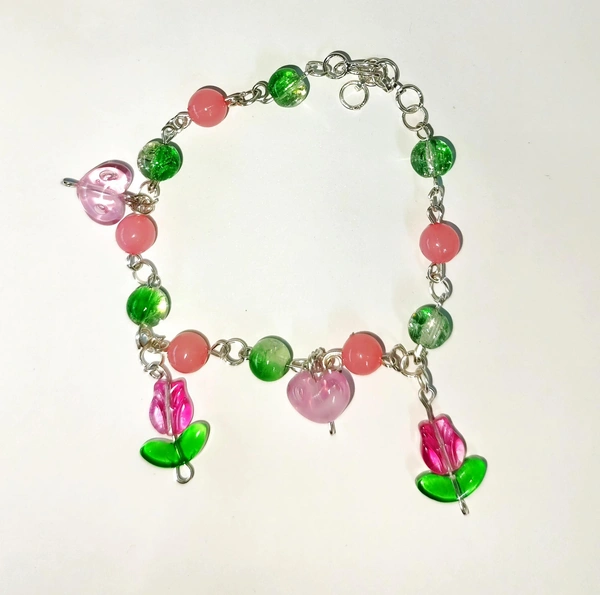 Cluttered Bracelet  - Rose