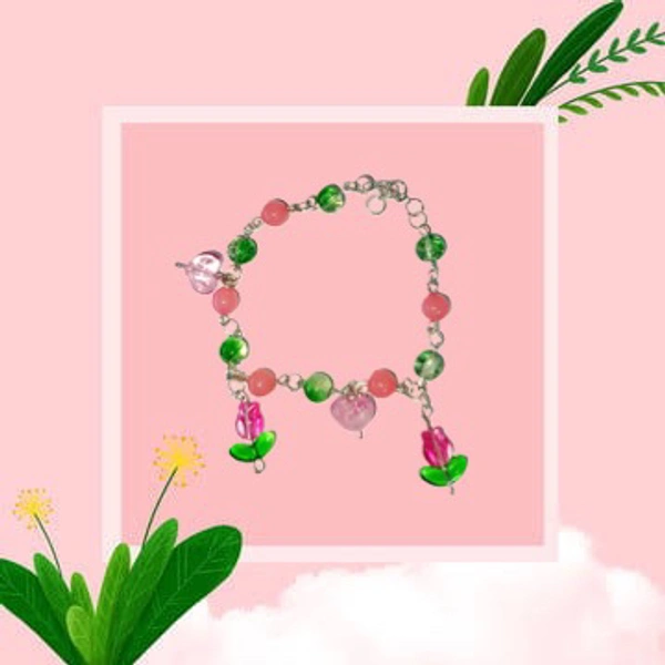 Cluttered Bracelet  - Rose