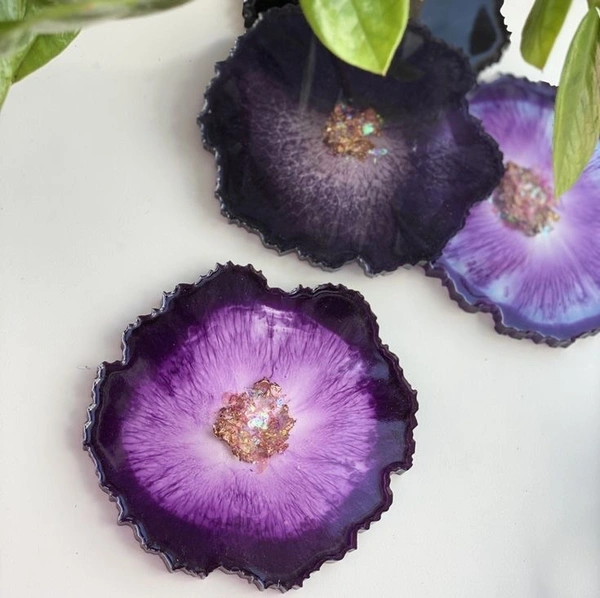 Resin Coasters - Set Of 2  - 6”