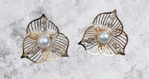 Three Petal Flower Earrings