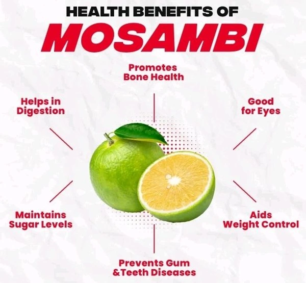 Fresh Mosambi-500Gm - 500g (Approx 450-600G)