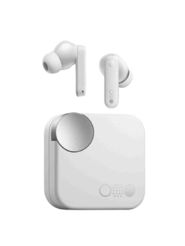 CMF by Nothing Buds 42 dB Active Noise Cancellation, Ultra Bass Technology, 35.5 Hrs playtime Bluetooth  (Light Grey, True Wireless) - Wild Sand, 4 Days Easy Return
