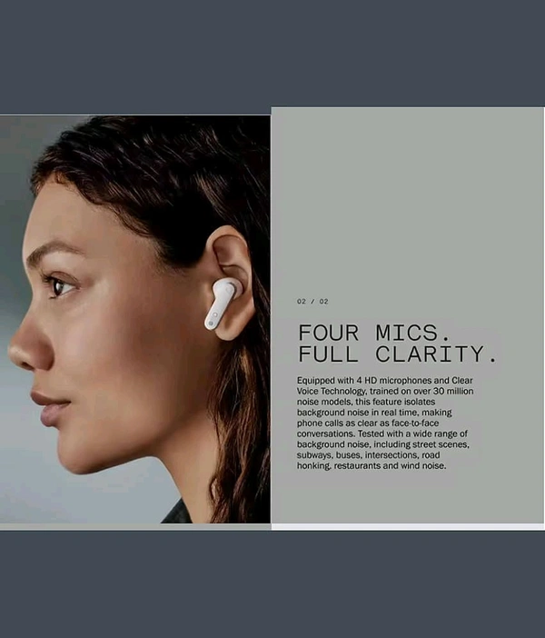 CMF by Nothing Buds 42 dB Active Noise Cancellation, Ultra Bass Technology, 35.5 Hrs playtime Bluetooth  (Light Grey, True Wireless) - Wild Sand, 4 Days Easy Return