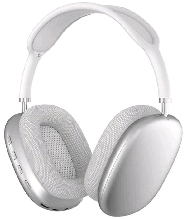 Noizr P9 Silver Headphones Bluetooth On Ear 4 Hours Playback Active Noise cancellation IPX4(Splash & Sweat Proof) Silver - 4 Days Easy Return, Silver
