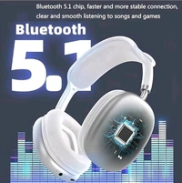 Noizr P9 Silver Headphones Bluetooth On Ear 4 Hours Playback Active Noise cancellation IPX4(Splash & Sweat Proof) Blue  - Blue, 4 Days Easy Return