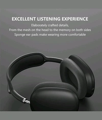 Noizr P9 Silver Headphones Bluetooth On Ear 4 Hours Playback Active Noise cancellation IPX4(Splash & Sweat Proof) Black  - Black, 4 Days Easy Return