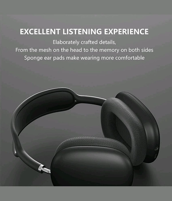 Noizr P9 Silver Headphones Bluetooth On Ear 4 Hours Playback Active Noise cancellation IPX4(Splash & Sweat Proof) Black  - Black, 4 Days Easy Return