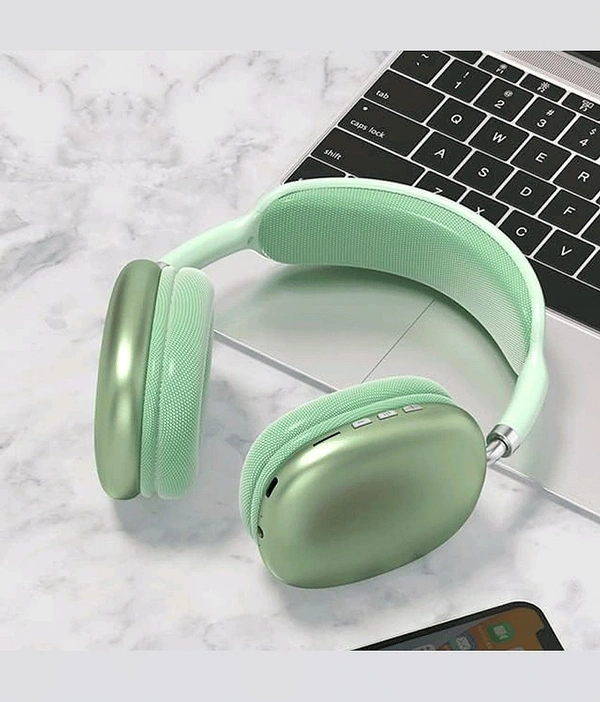 Noizr P9 Silver Headphones Bluetooth On Ear 4 Hours Playback Active Noise cancellation IPX4(Splash & Sweat Proof) Green - Mint Green, 4 Days Easy Return