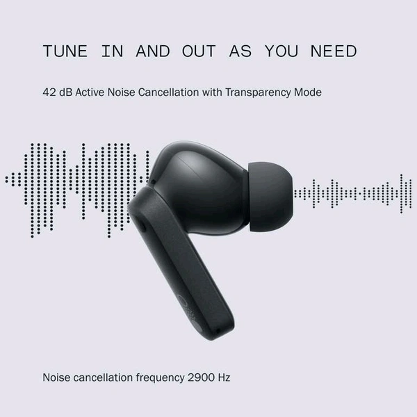 CMF by Nothing Buds 42 dB Active Noise Cancellation, Ultra Bass Technology, 35.5 Hrs playtime Bluetooth  (Dark Grey, True Wireless) - 4 Days Easy Return