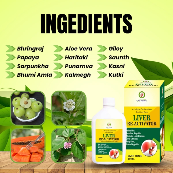Only Ayurved's Liver Reactivator - 500 ml, natural