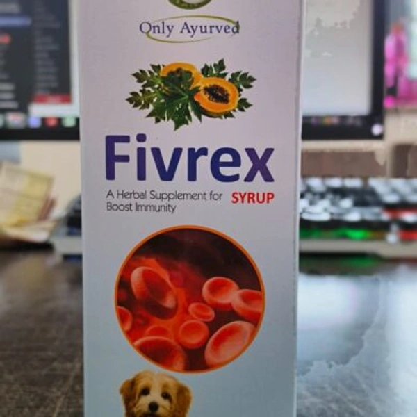 Only Ayurved's Fivrex Syrup   (Animal Feed Supplement )