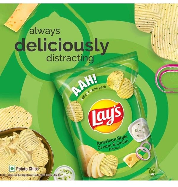 Lay's American Style Cream & Onion Potato Chips 