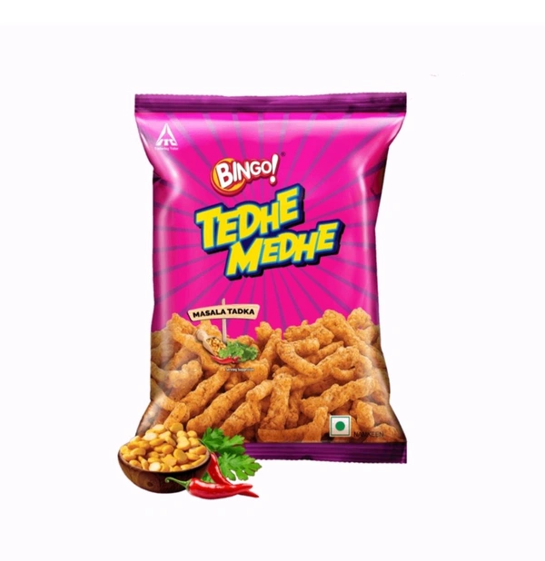 Bingo Tedhe Medhe Masala Tadka Crisps