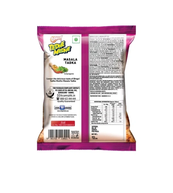 Bingo Tedhe Medhe Masala Tadka Crisps
